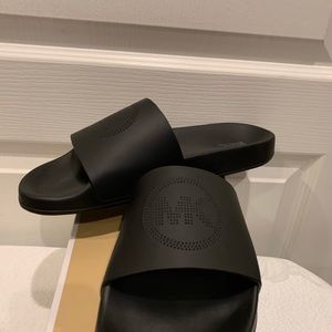 MK GILMORE Leather Pool Slides